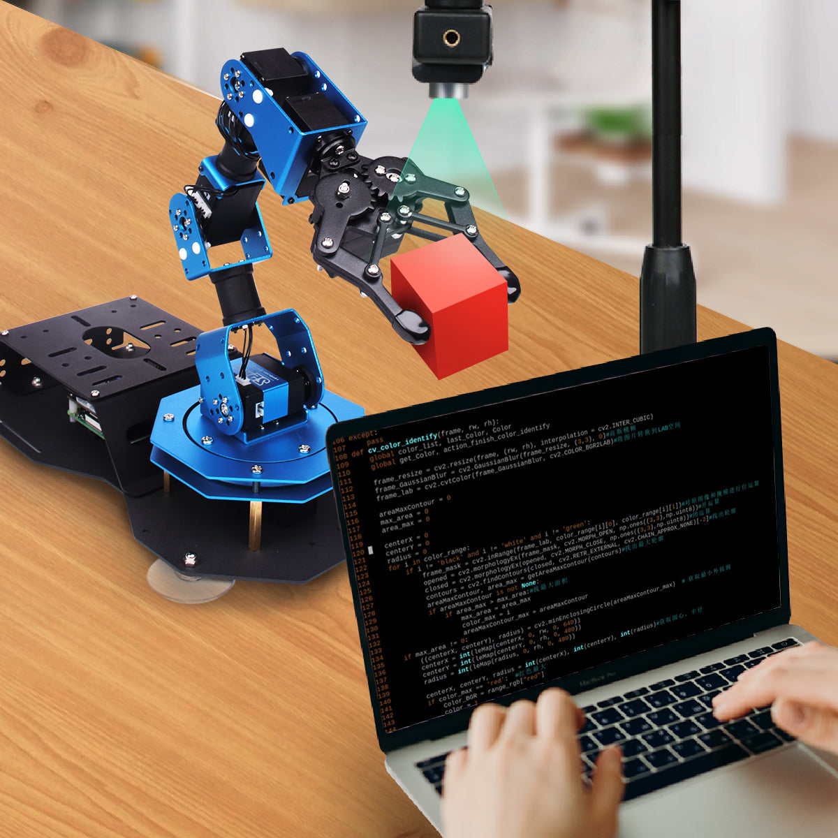 ArmPi Hiwonder Raspberry Pi 4B 4GB (Included) AI Vision Robotic Arm/ Python Program